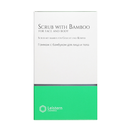 Leistern Cosmetics, Гоммаж с бамбуком для лица и тела, Scrub with Bamboo for the face and body, 300 мл от интернет-магазина 360 SHOP