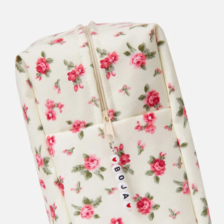 BOJA, Косметичка Ванильный зефир Большая (розовая внутри)