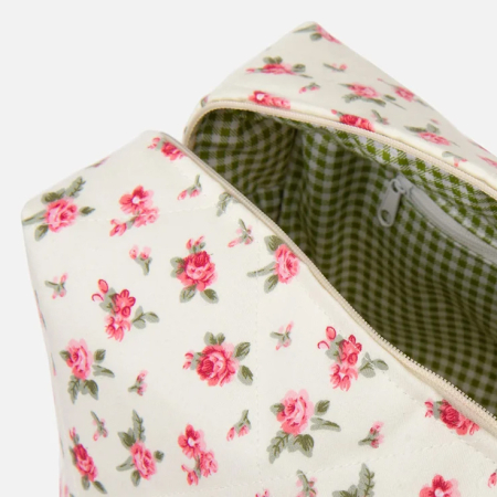 BOJA, Косметичка Ванильный зефир Большая (розовая внутри)